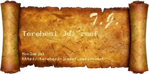 Terebesi József névjegykártya